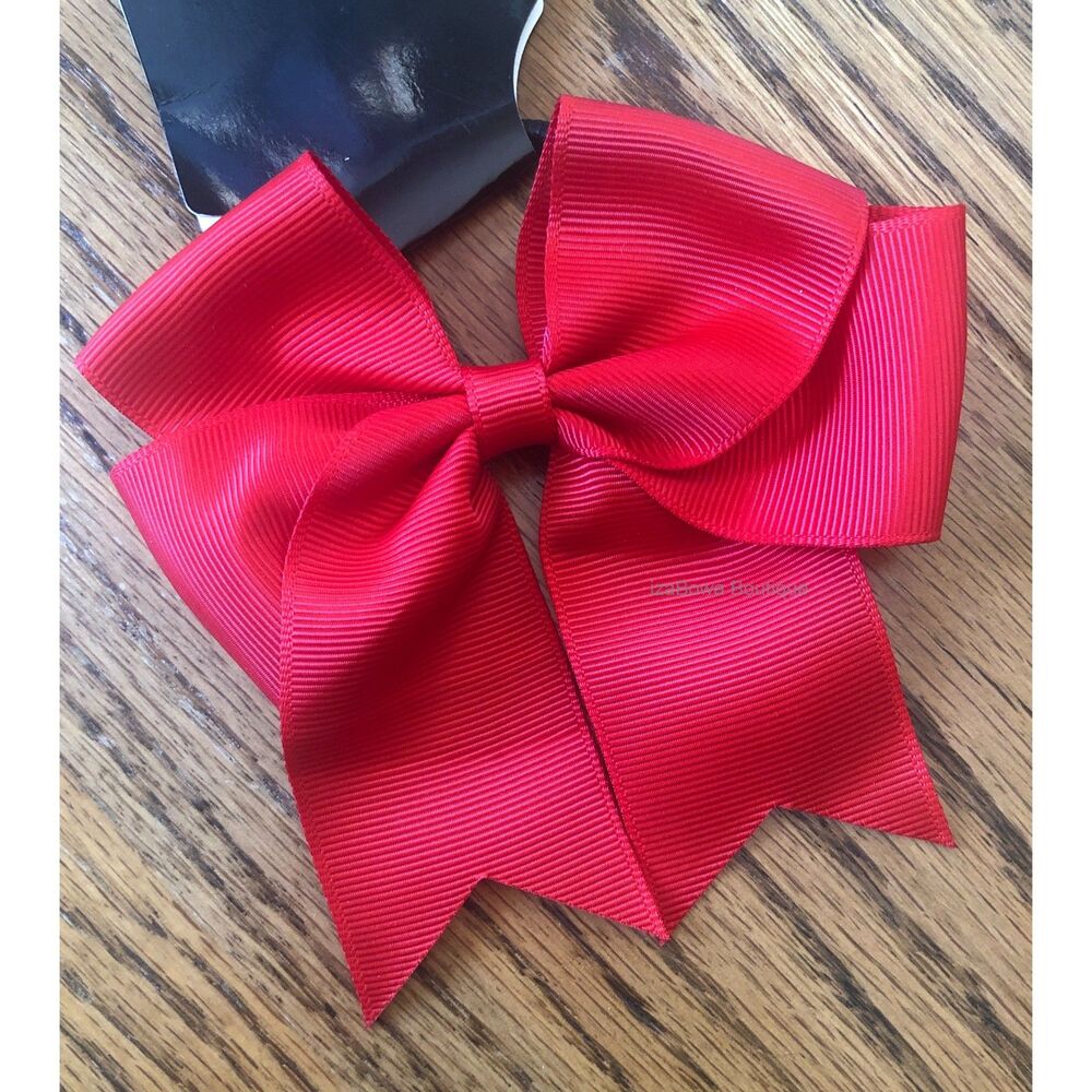 Red 4.5" Double Loop Cheer Bow   CB1106  Handmade  Boutique
